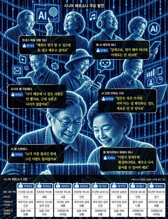 AI 배우겠다는 시니어 95%…속…